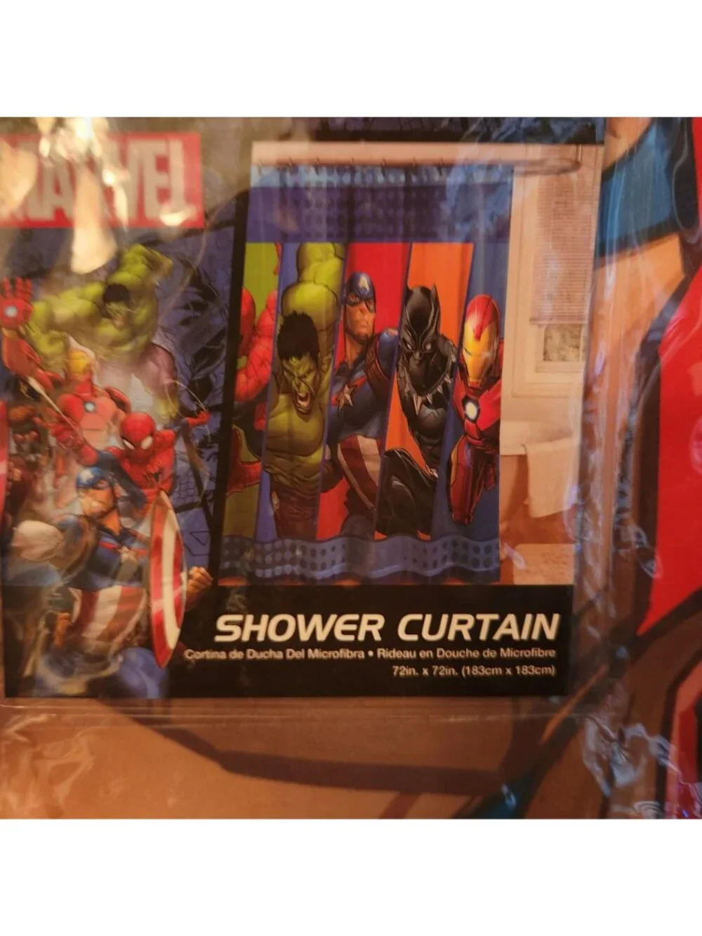 New in the package Marvel Shower Curtain 72